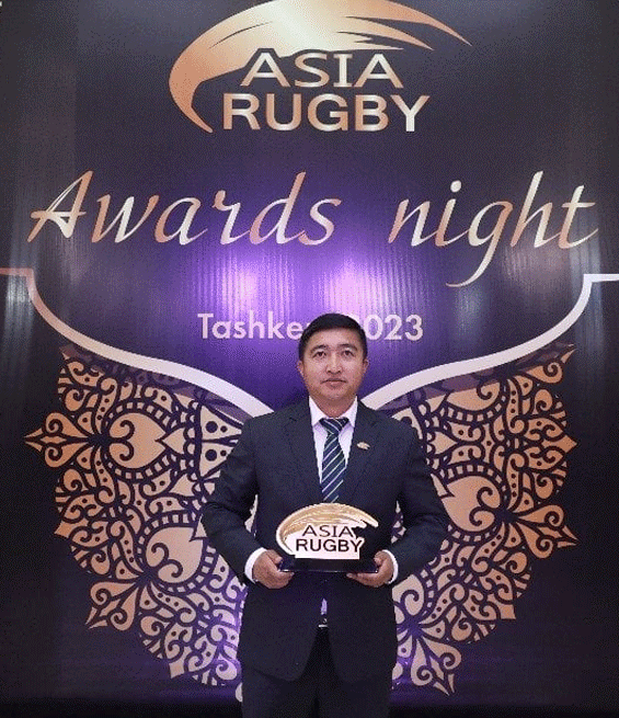 एसिया रग्बीद्वारा सचिव टङ्कलाल घिसिङ&nbsp;पुरस्कृत