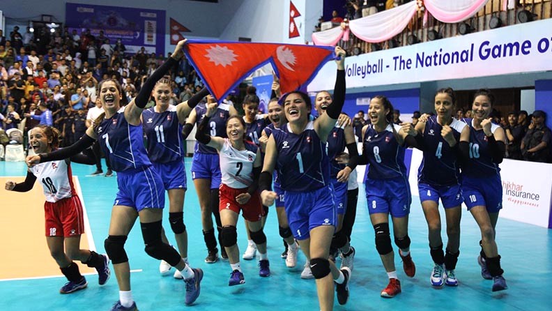 नेपाल काभा महिला नेसन्स भलिबल लिगकाे फाइनलमा&nbsp;प्रबेश