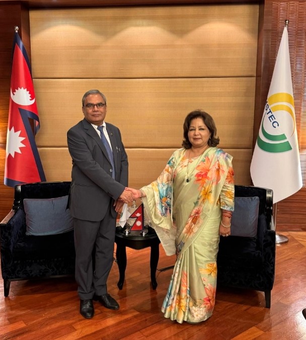 मन्त्री डा राणा र महासचिव पाण्डेबीच&nbsp;भेटवार्ता